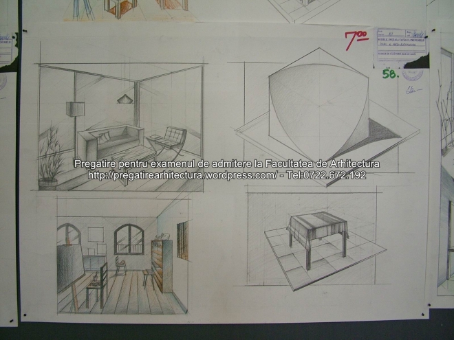 Examen admitere UAUIM 2015 - Arhitectura de interior - 058