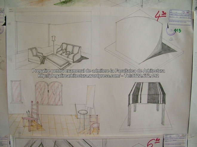 Examen admitere UAUIM 2015 - Arhitectura de interior - 113