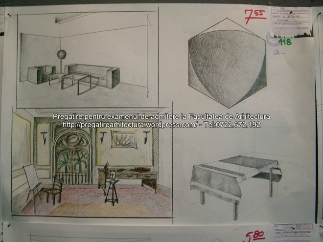 Examen admitere UAUIM 2015 - Arhitectura de interior - 118