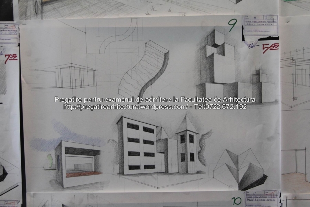 Planse examen de admitere - Facultatea de arhitectura UAUIM - Septembrie 2015 - 009