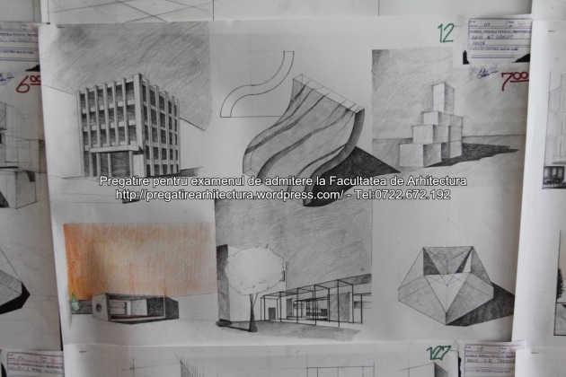 Planse examen de admitere - Facultatea de arhitectura UAUIM - Septembrie 2015 - 012