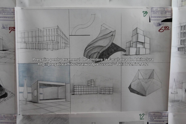 Planse examen de admitere - Facultatea de arhitectura UAUIM - Septembrie 2015 - 013