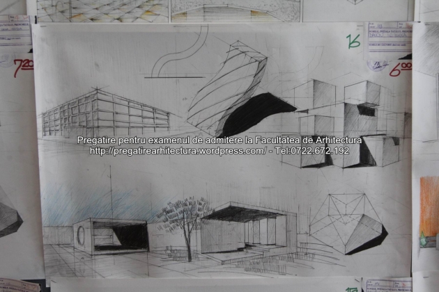 Planse examen de admitere - Facultatea de arhitectura UAUIM - Septembrie 2015 - 016