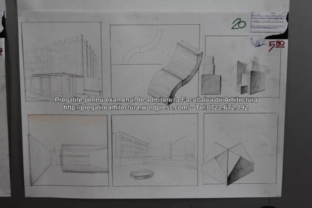 Planse examen de admitere - Facultatea de arhitectura UAUIM - Septembrie 2015 - 020