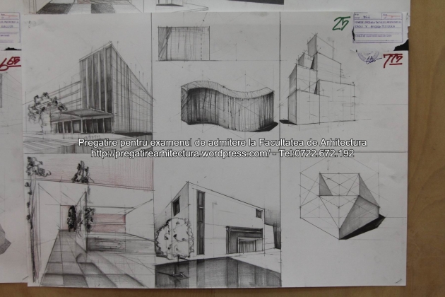 Planse examen de admitere - Facultatea de arhitectura UAUIM - Septembrie 2015 - 025