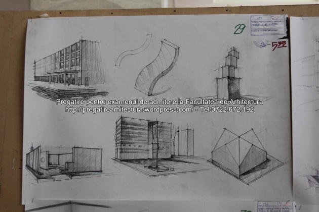 Planse examen de admitere - Facultatea de arhitectura UAUIM - Septembrie 2015 - 029
