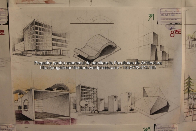 Planse examen de admitere - Facultatea de arhitectura UAUIM - Septembrie 2015 - 031