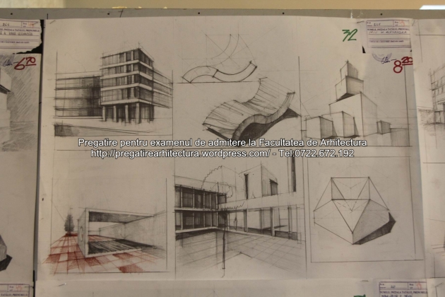 Planse examen de admitere - Facultatea de arhitectura UAUIM - Septembrie 2015 - 032