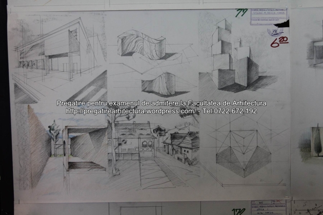 Planse examen de admitere - Facultatea de arhitectura UAUIM - Septembrie 2015 - 035