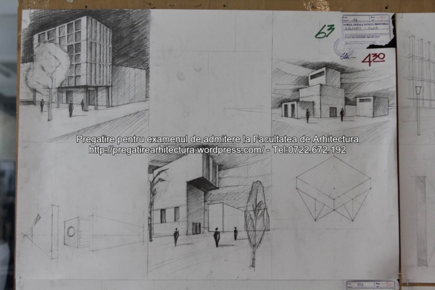 Planse examen de admitere - Facultatea de arhitectura UAUIM - Septembrie 2015 - 063