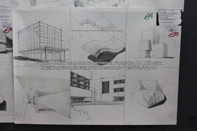 Planse examen de admitere - Facultatea de arhitectura UAUIM - Septembrie 2015 - 064
