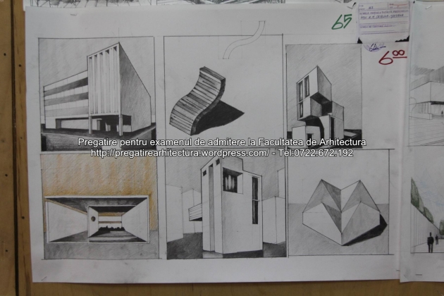 Planse examen de admitere - Facultatea de arhitectura UAUIM - Septembrie 2015 - 065