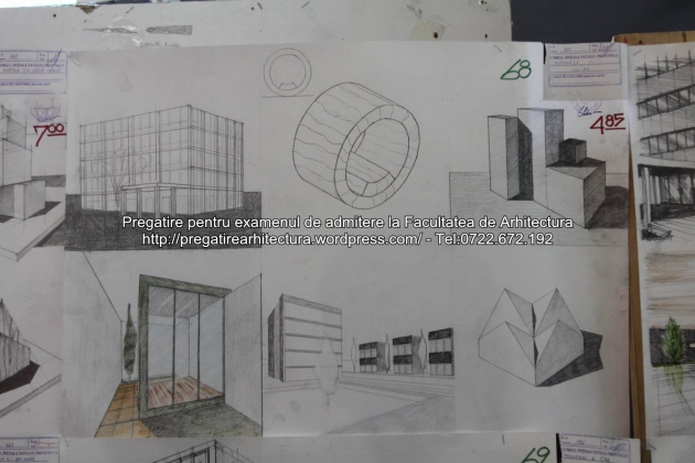 Planse examen de admitere - Facultatea de arhitectura UAUIM - Septembrie 2015 - 068