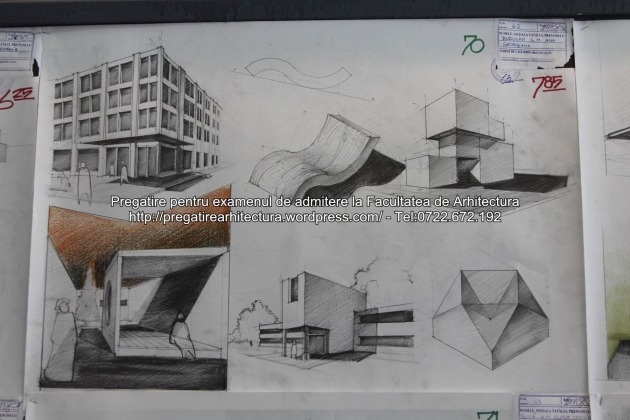 Planse examen de admitere - Facultatea de arhitectura UAUIM - Septembrie 2015 - 070