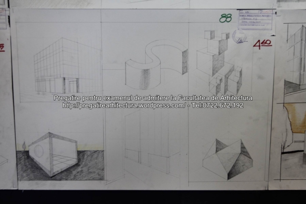 Planse examen de admitere - Facultatea de arhitectura UAUIM - Septembrie 2015 - 088