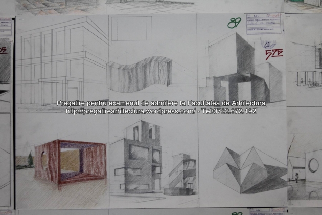 Planse examen de admitere - Facultatea de arhitectura UAUIM - Septembrie 2015 - 089