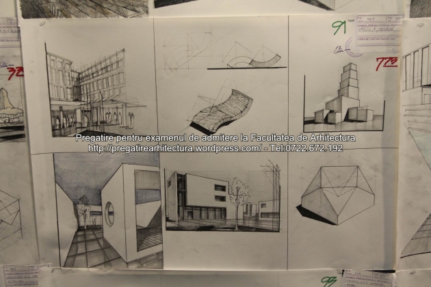 Planse examen de admitere - Facultatea de arhitectura UAUIM - Septembrie 2015 - 091