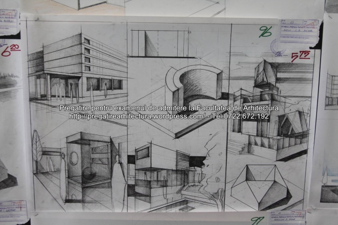 Planse examen de admitere - Facultatea de arhitectura UAUIM - Septembrie 2015 - 096