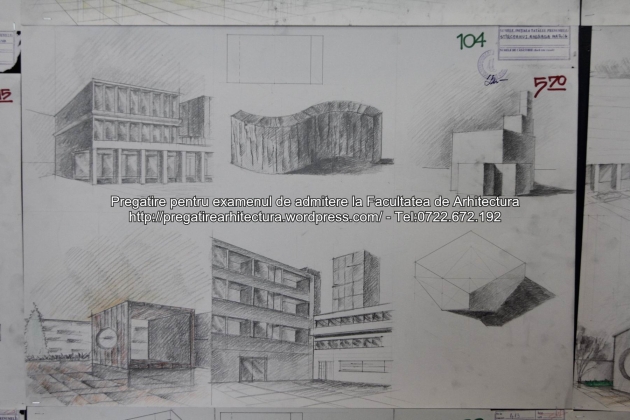 Planse examen de admitere - Facultatea de arhitectura UAUIM - Septembrie 2015 - 104