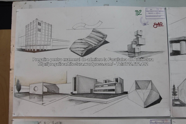 Planse examen de admitere - Facultatea de arhitectura UAUIM - Septembrie 2015 - 112