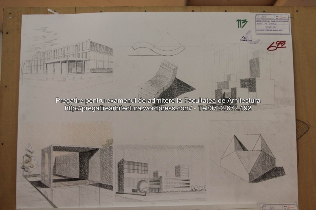 Planse examen de admitere - Facultatea de arhitectura UAUIM - Septembrie 2015 - 113