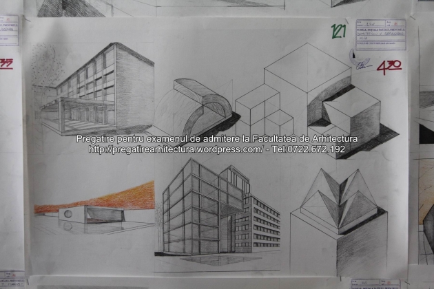 Planse examen de admitere - Facultatea de arhitectura UAUIM - Septembrie 2015 - 121