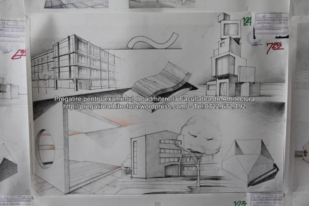 Planse examen de admitere - Facultatea de arhitectura UAUIM - Septembrie 2015 - 124