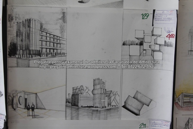 Planse examen de admitere - Facultatea de arhitectura UAUIM - Septembrie 2015 - 129