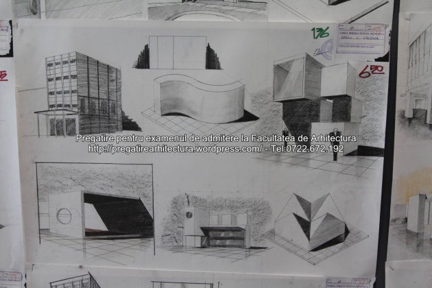 Planse examen de admitere - Facultatea de arhitectura UAUIM - Septembrie 2015 - 136
