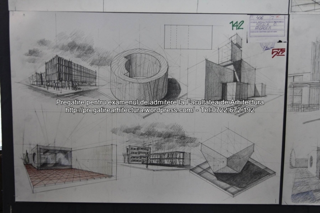 Planse examen de admitere - Facultatea de arhitectura UAUIM - Septembrie 2015 - 142