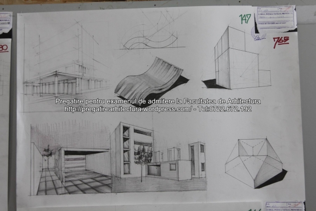 Planse examen de admitere - Facultatea de arhitectura UAUIM - Septembrie 2015 - 147