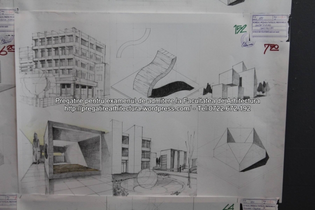 Planse examen de admitere - Facultatea de arhitectura UAUIM - Septembrie 2015 - 152