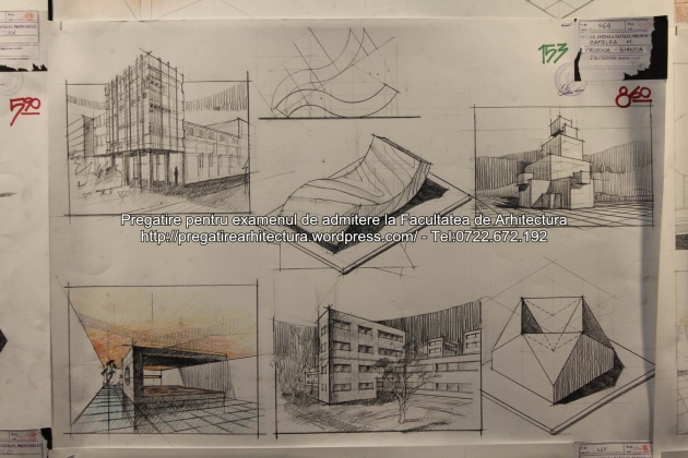 Planse examen de admitere - Facultatea de arhitectura UAUIM - Septembrie 2015 - 153