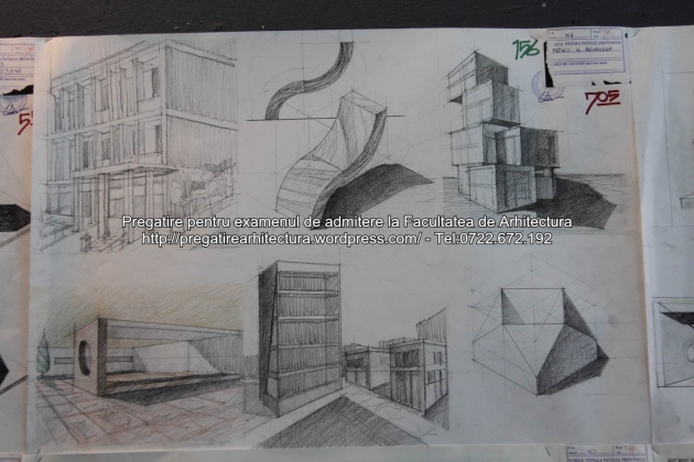 Planse examen de admitere - Facultatea de arhitectura UAUIM - Septembrie 2015 - 156
