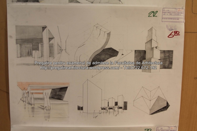 Planse examen de admitere - Facultatea de arhitectura UAUIM - Septembrie 2015 - 212