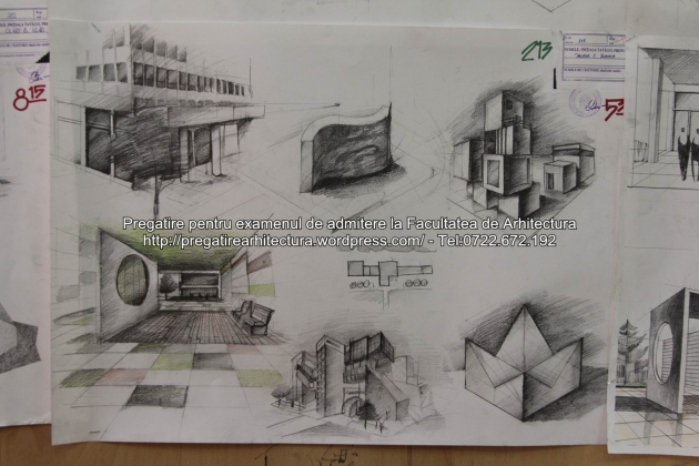 Planse examen de admitere - Facultatea de arhitectura UAUIM - Septembrie 2015 - 213