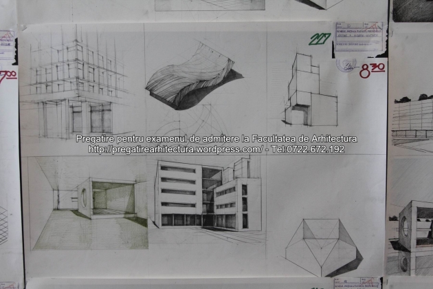 Planse examen de admitere - Facultatea de arhitectura UAUIM - Septembrie 2015 - 227
