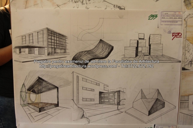 Planse examen de admitere - Facultatea de arhitectura UAUIM - Septembrie 2015 - 233