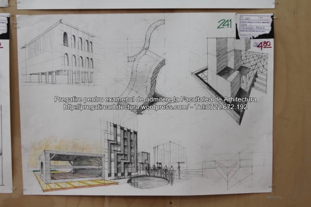 Planse examen de admitere - Facultatea de arhitectura UAUIM - Septembrie 2015 - 241
