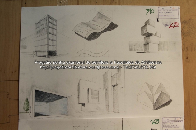 Planse examen de admitere - Facultatea de arhitectura UAUIM - Septembrie 2015 - 310