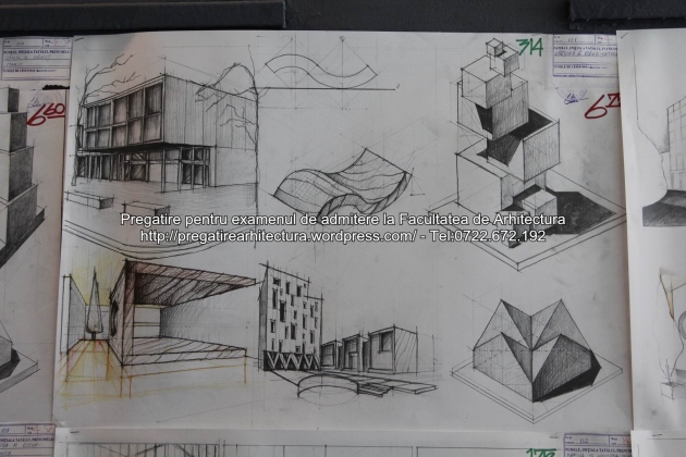 Planse examen de admitere - Facultatea de arhitectura UAUIM - Septembrie 2015 - 314