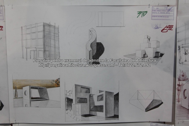 Planse examen de admitere - Facultatea de arhitectura UAUIM - Septembrie 2015 - 315