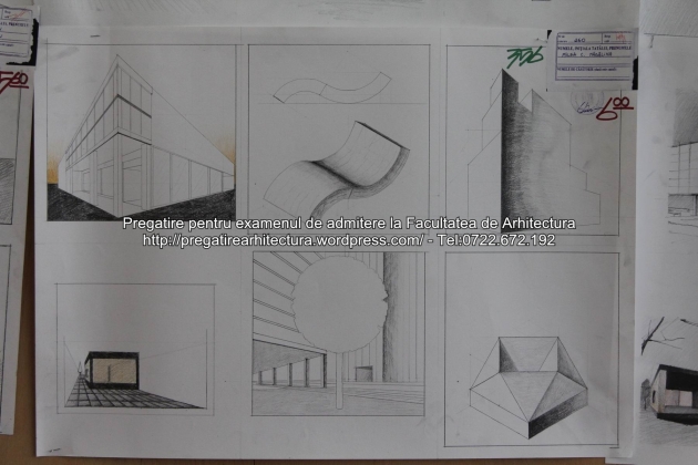 Planse examen de admitere - Facultatea de arhitectura UAUIM - Septembrie 2015 - 356