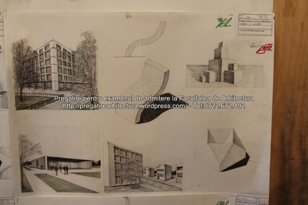 Planse examen de admitere - Facultatea de arhitectura UAUIM - Septembrie 2015 - 362