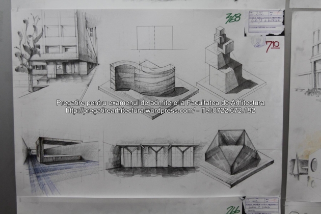 Planse examen de admitere - Facultatea de arhitectura UAUIM - Septembrie 2015 - 368