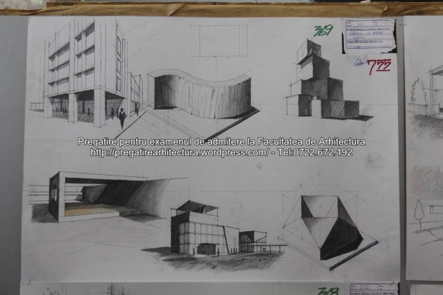 Planse examen de admitere - Facultatea de arhitectura UAUIM - Septembrie 2015 - 369