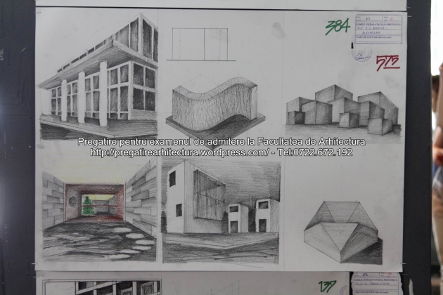 Planse examen de admitere - Facultatea de arhitectura UAUIM - Septembrie 2015 - 384