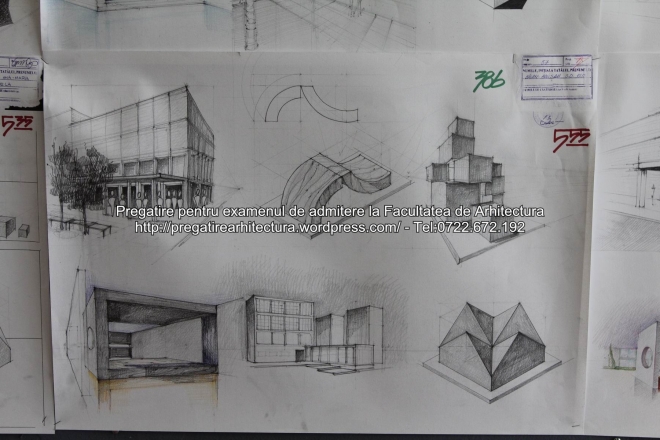 Planse examen de admitere - Facultatea de arhitectura UAUIM - Septembrie 2015 - 386