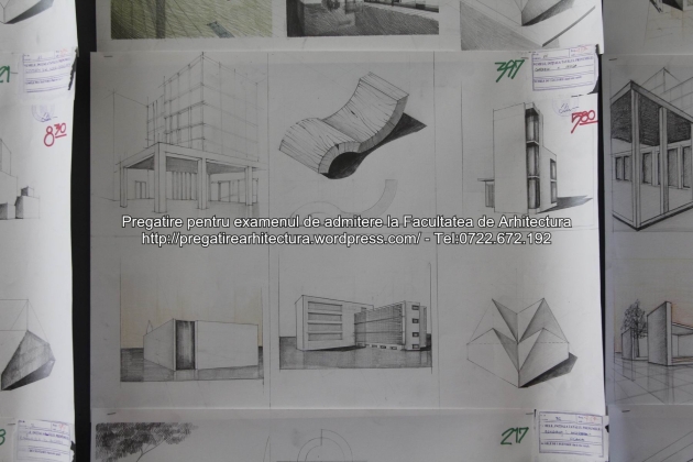 Planse examen de admitere - Facultatea de arhitectura UAUIM - Septembrie 2015 - 397