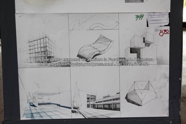 Planse examen de admitere - Facultatea de arhitectura UAUIM - Septembrie 2015 - 399